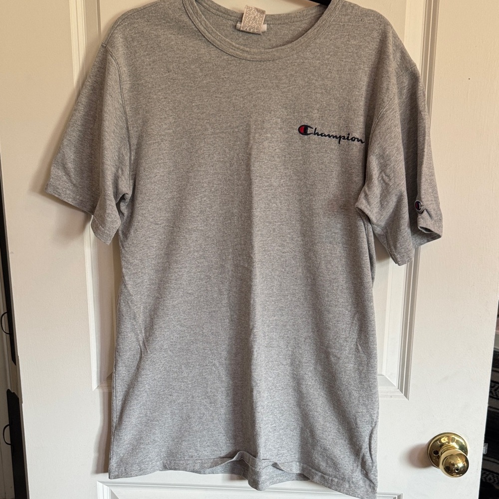 Champion Adult Gray Short Sleeve Tee